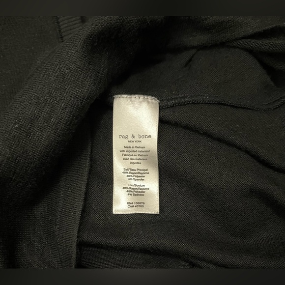 rag & bone The Knit V Neck Black Size xxs - Picture 10 of 10